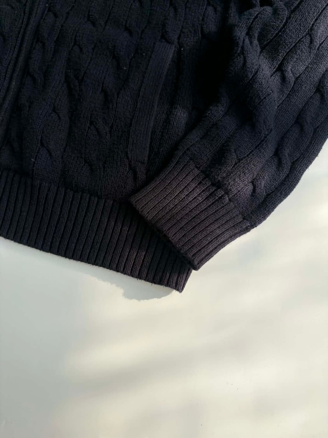 [L] 폴로 랄프로렌 케이블 코튼 니트 집업 스웨터 상품이미지6