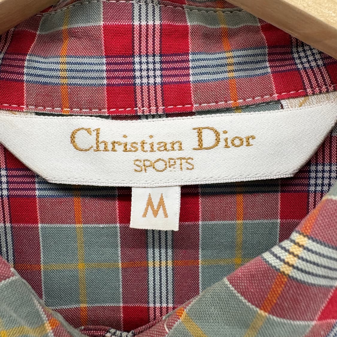 크리스찬 디올 체크 남방 셔츠 M 상품이미지5