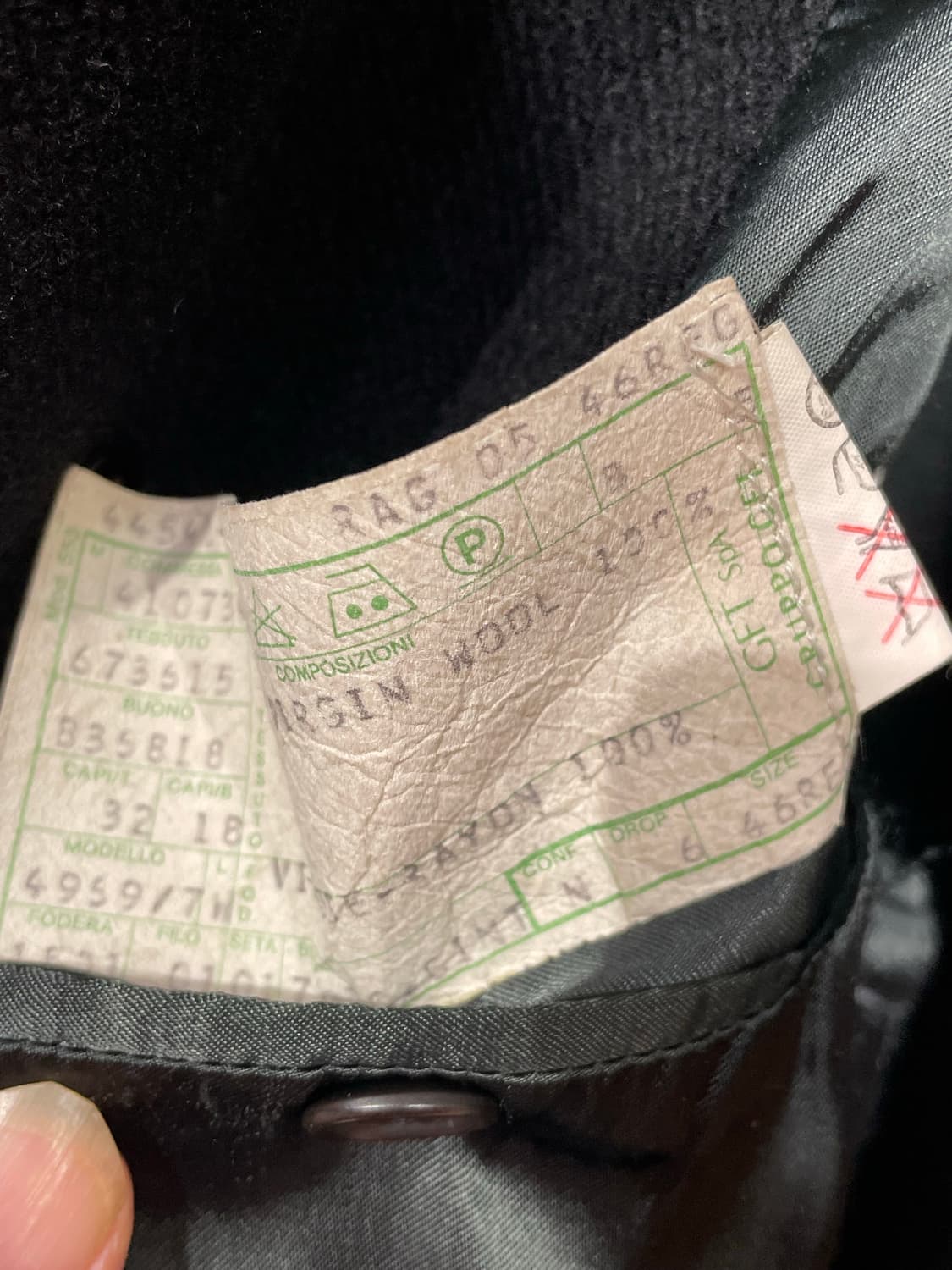 조르지오 아르마니 라나울 발마칸 싱글 코트 XL 상품이미지10