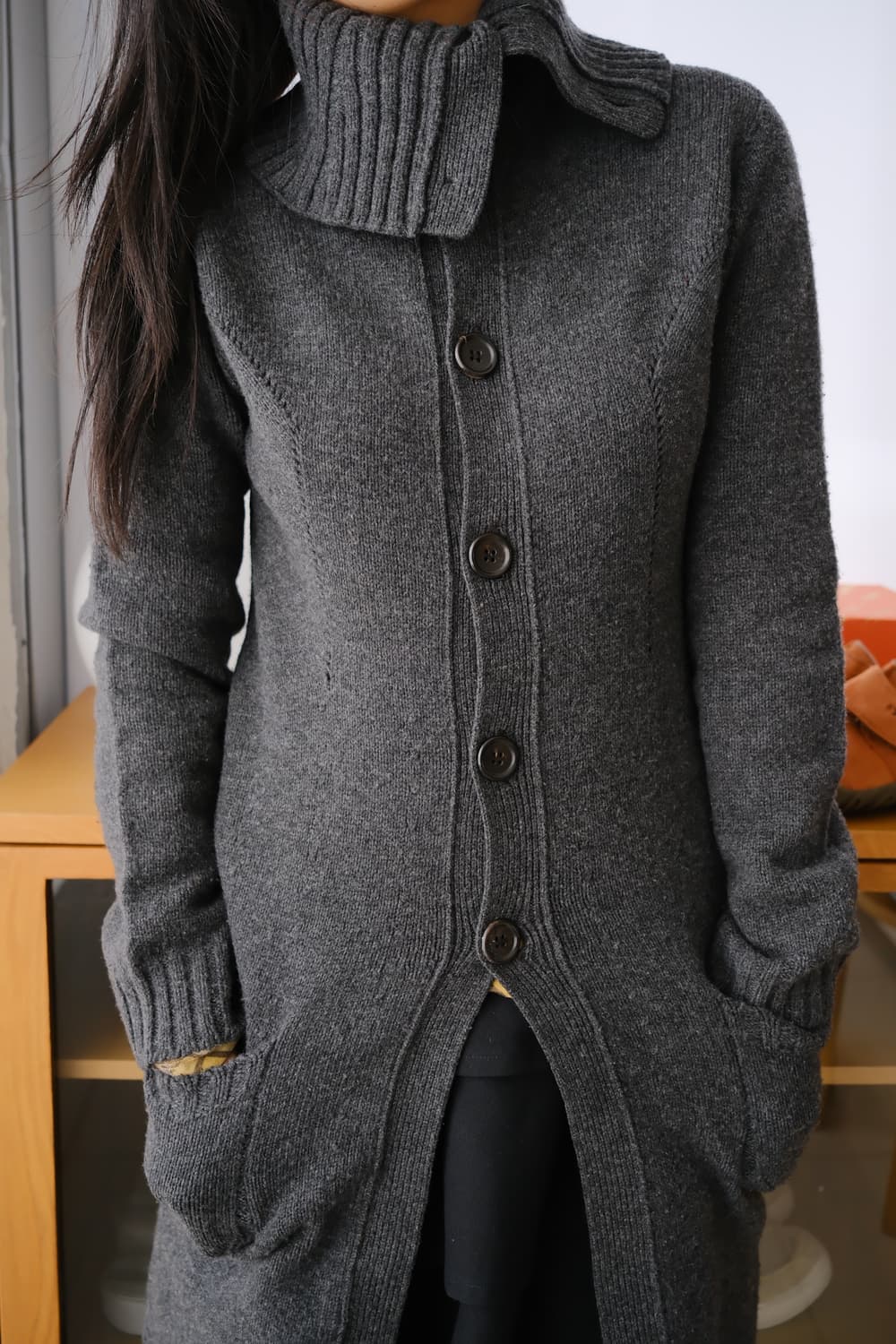 Whole garment Long cardigan 상품이미지2