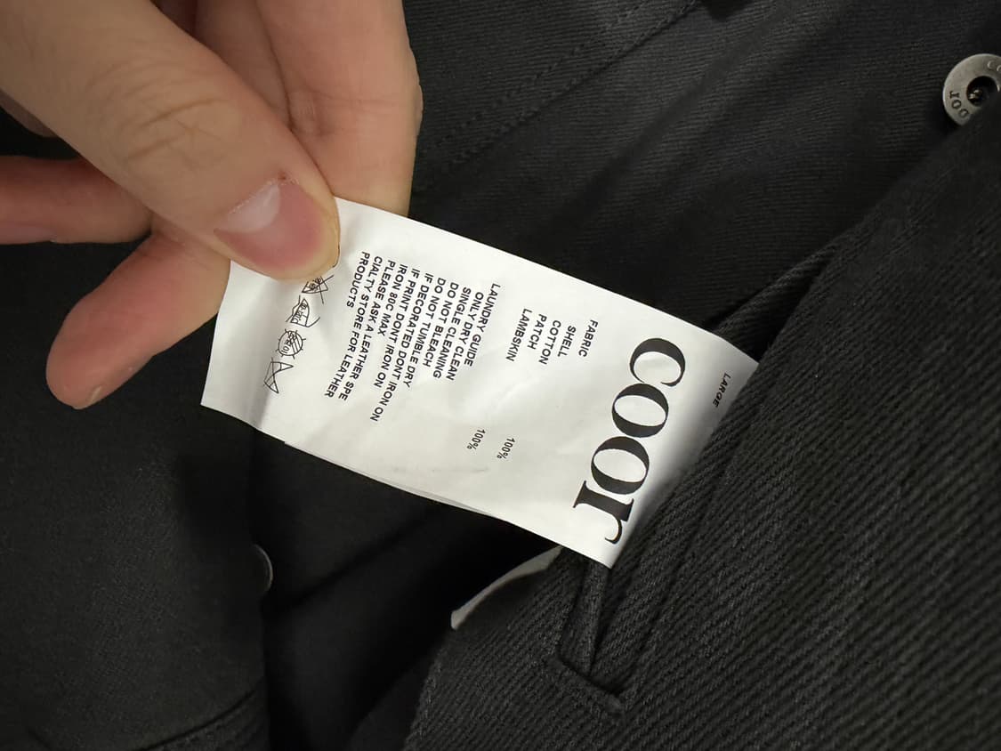 [옷장정리 급처] 쿠어 레더패치워크 필드자켓 L 상품이미지4