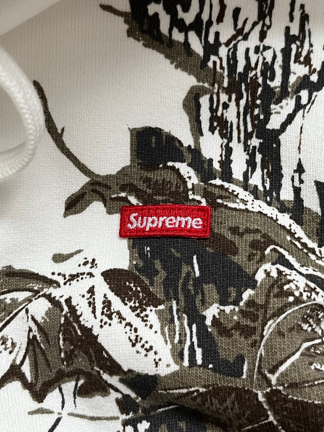 Supreme Small Box Hooded Sweatshirt Snow 상품이미지5