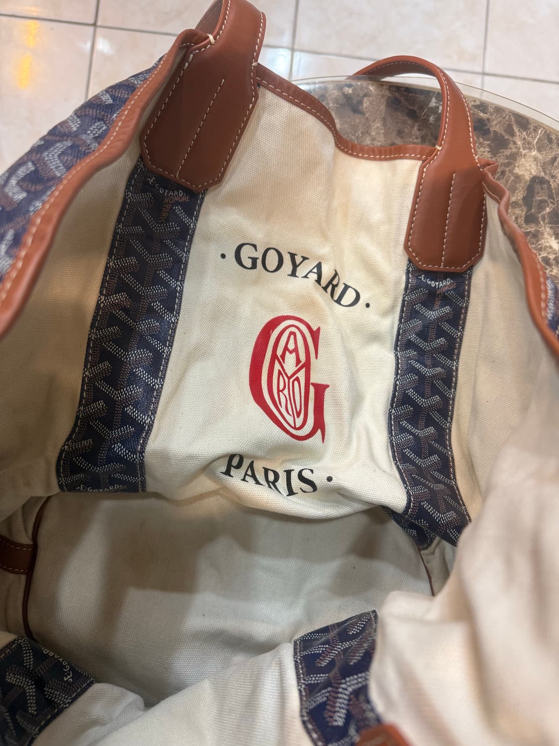 정품 고야드 벨하라 리버시블 쇼퍼백 팝니다 상품이미지7