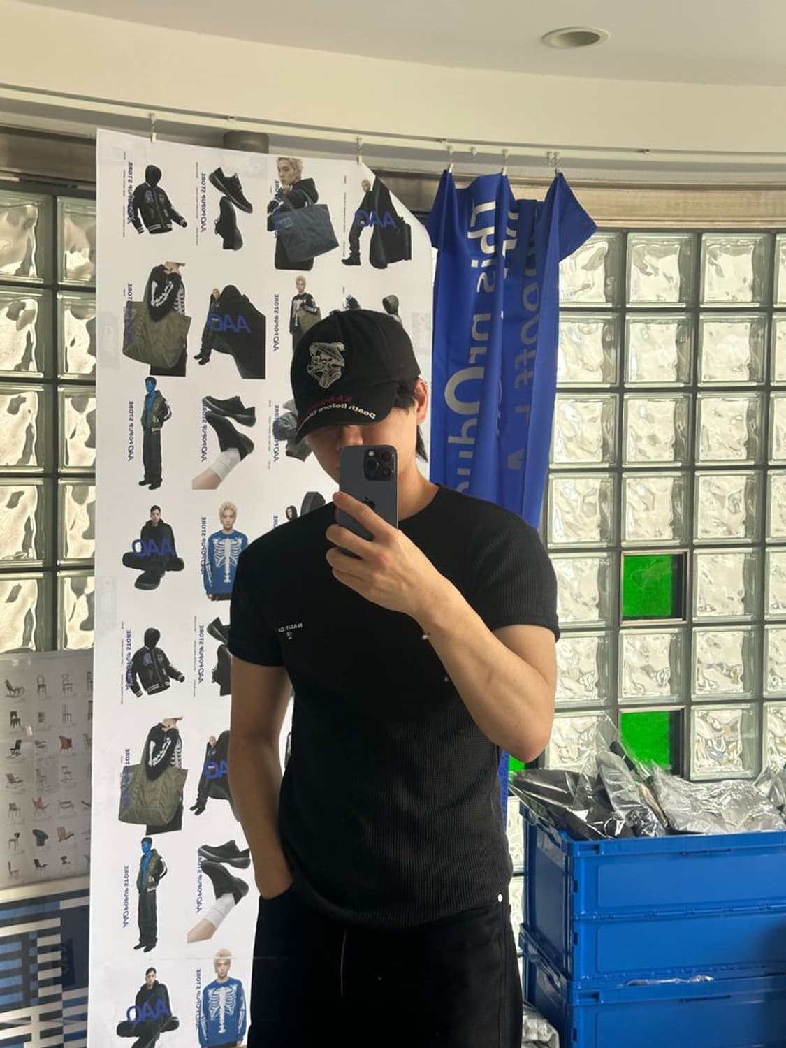 WAFFLE SS TEE 에센셜 와플 SS 티셔츠 상품이미지1