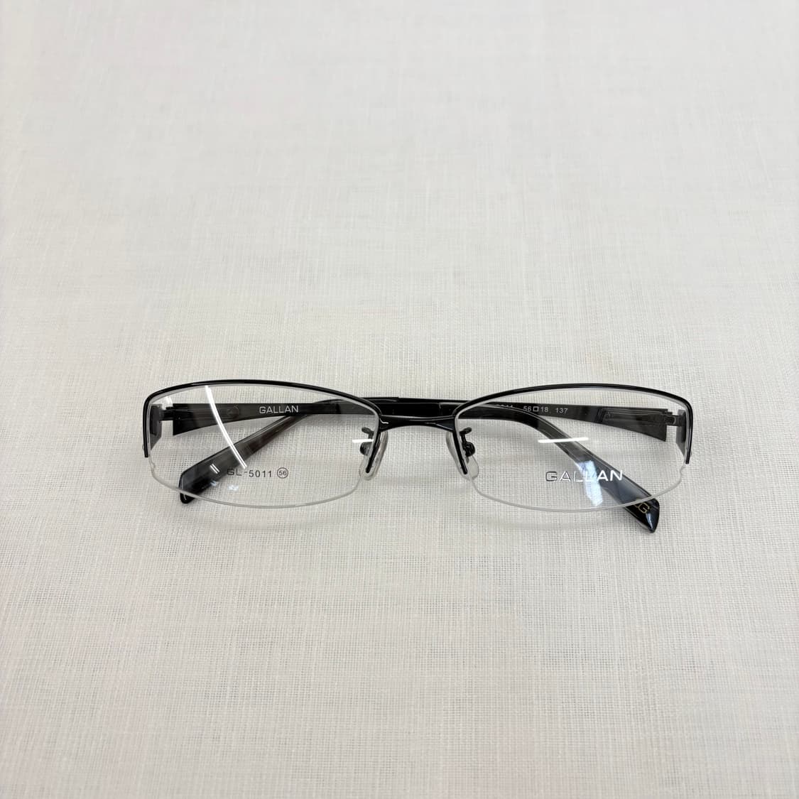 GALLAN 블랙 반무테 빈티지안경 상품이미지4