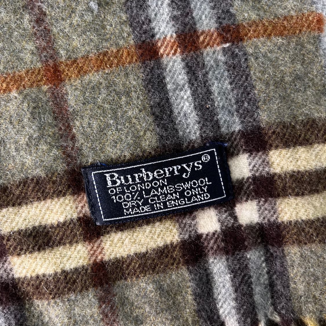 버버리 노바체크 램스울 그린 머플러  상품이미지3