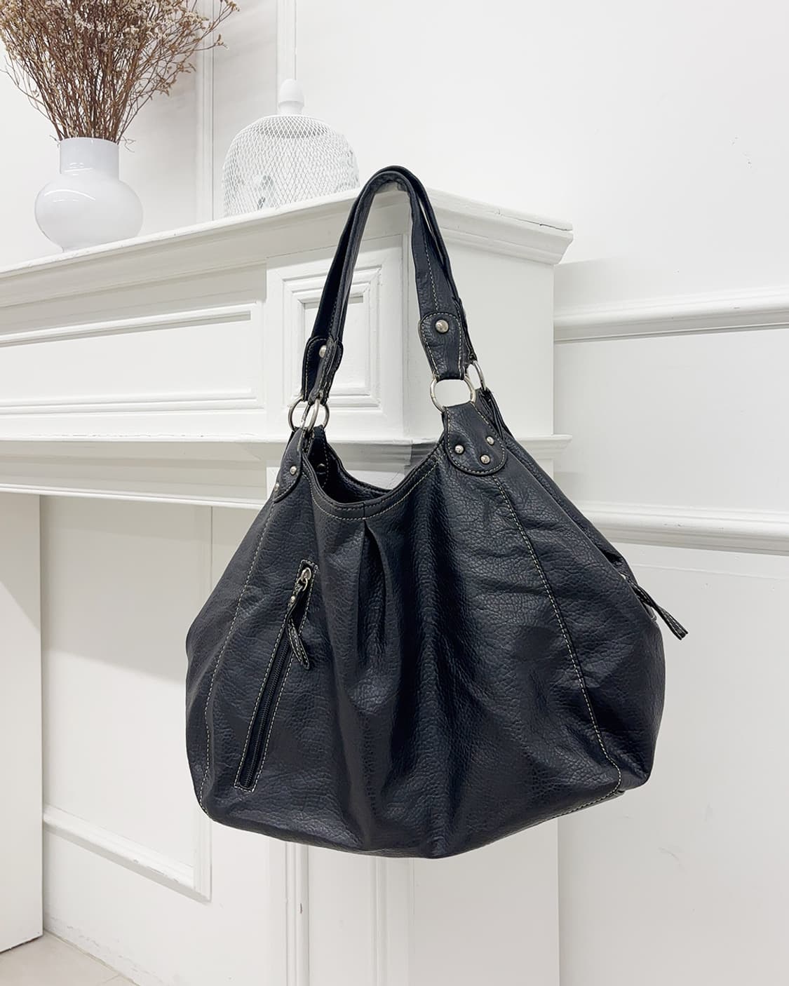 FREUDE 시티 레쟈 빅 숄더백 상품이미지3