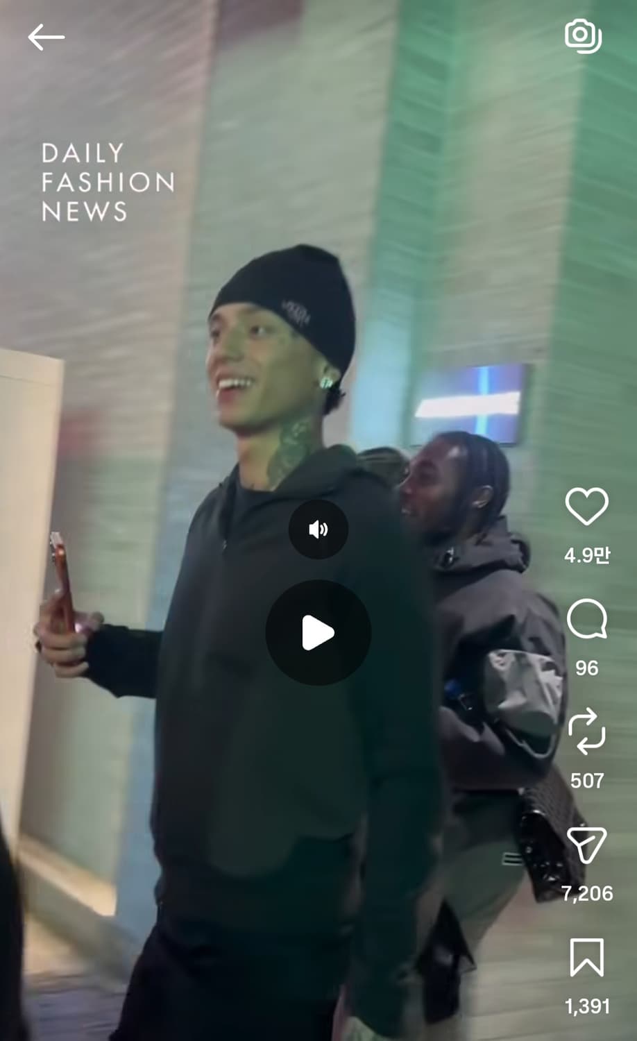 SYNA synaworld 시나월드 심리스 OG 스컬 블랙 상품이미지5