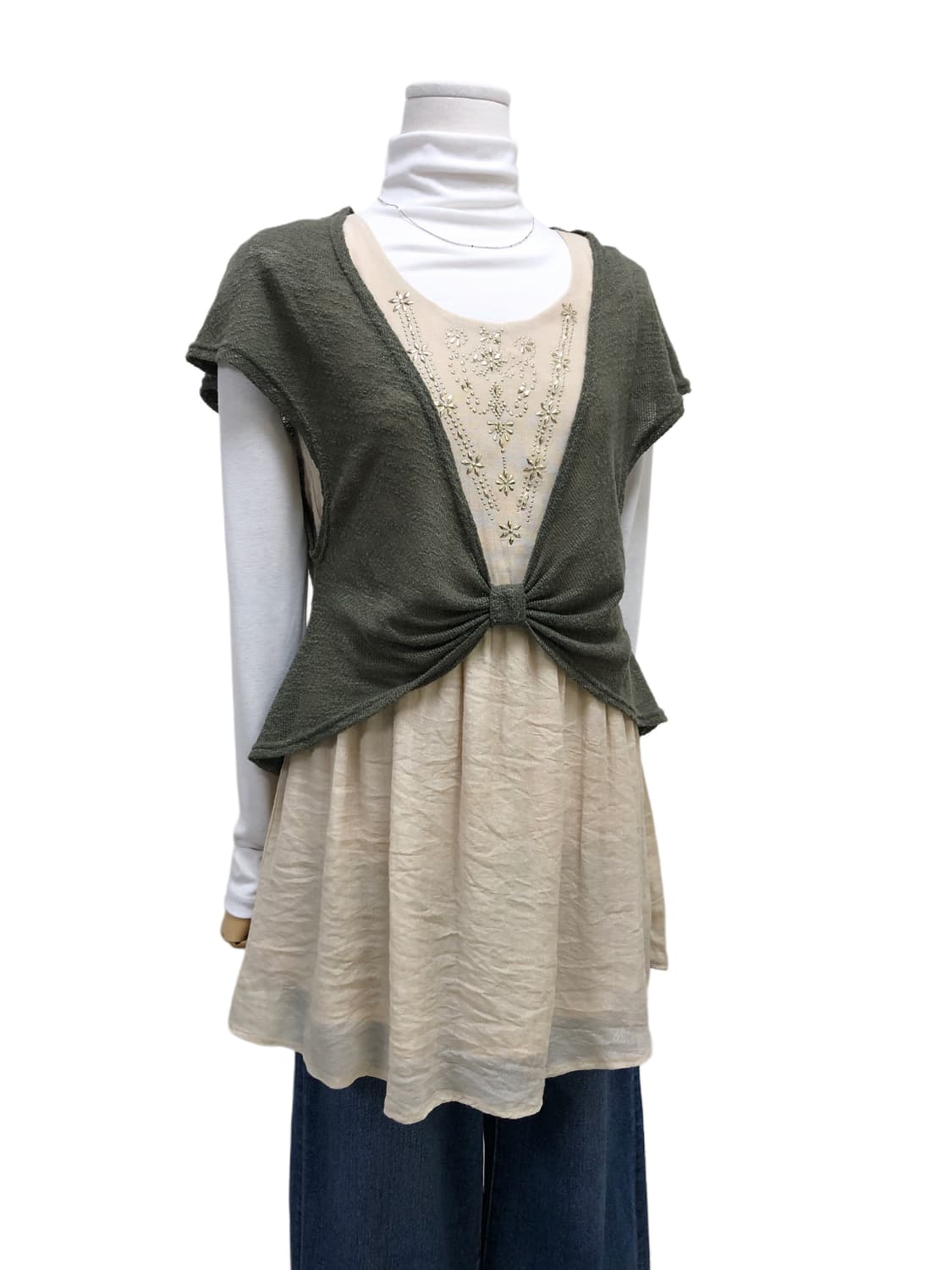 엑시즈팜 레이어드st 튜닉 원피스 상품이미지3