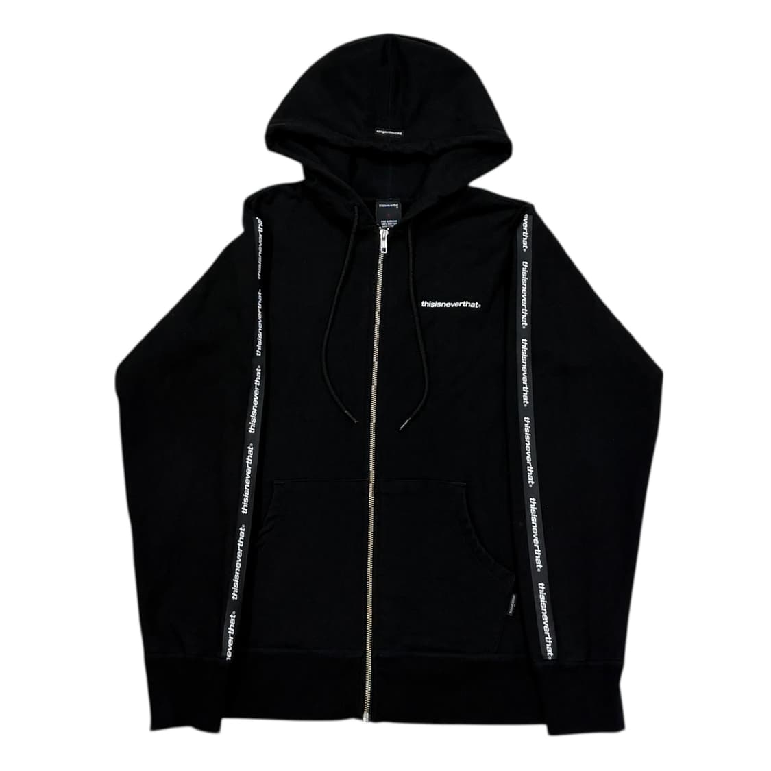 디스이즈네버댓 사이드라인 로고 후드집업 자켓 블랙 S 상품이미지1