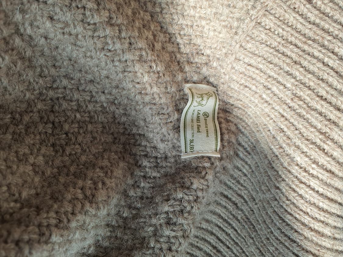 [모리걸] 꽈배기 니트 조끼 베스트 브라운 XL 상품이미지5