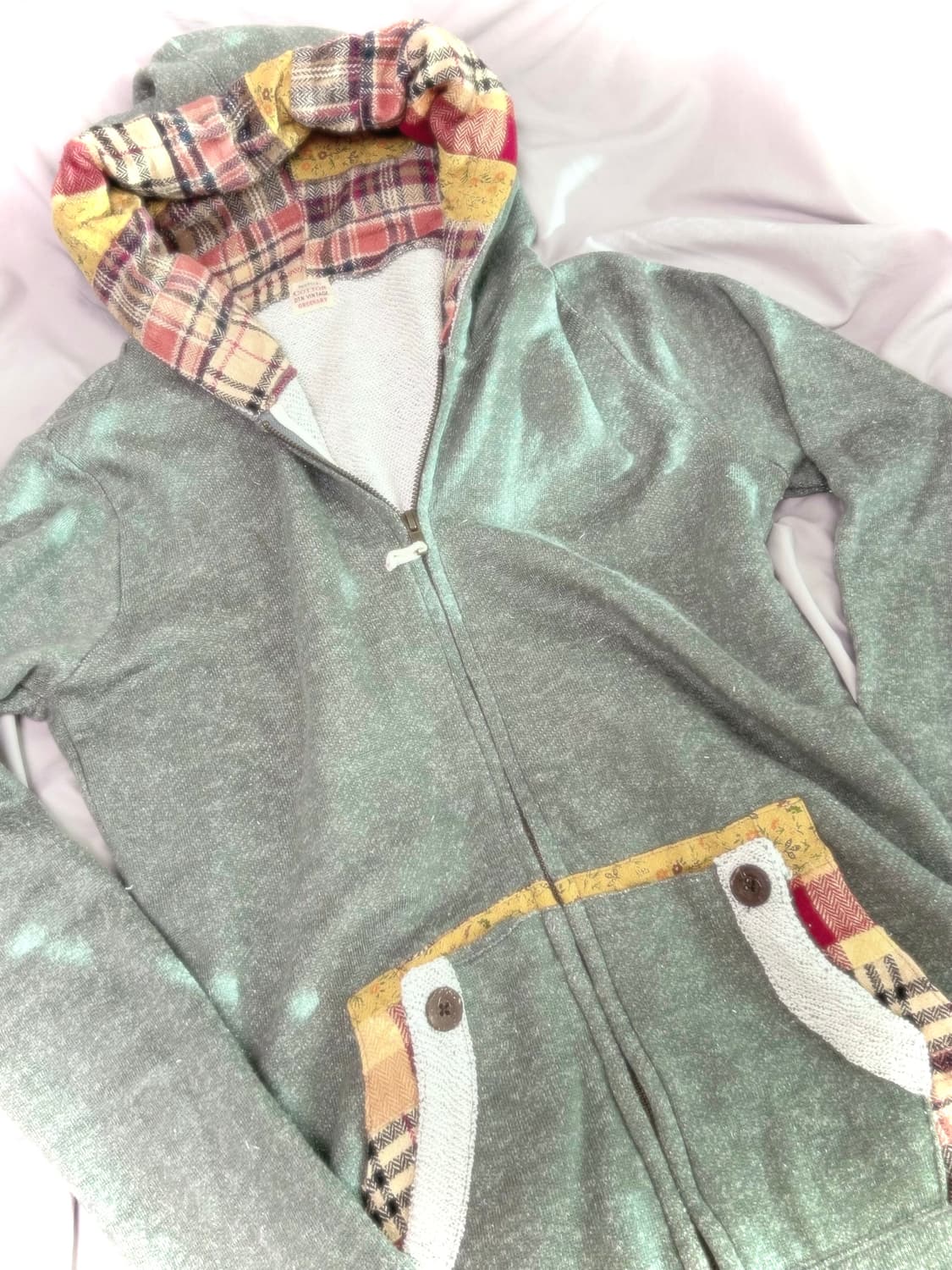 빈티지 리얼패치 후드집업 히피 하구미 모리걸 코이세이오 코코모리 상품이미지2