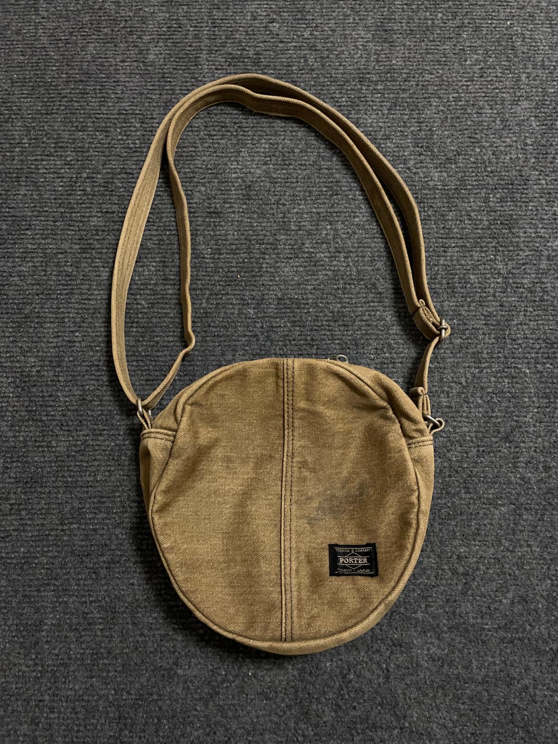 포터 카멜 코튼 숄더백 상품이미지1
