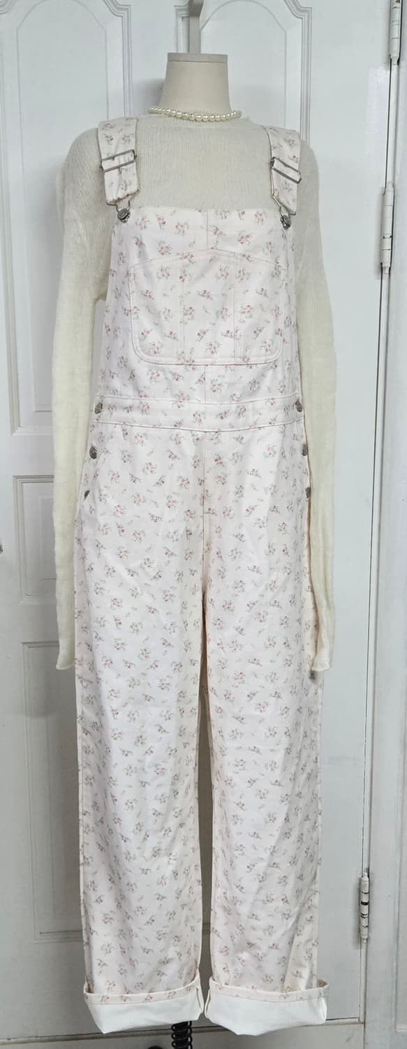 OWN MOOD 온무드 빈티지 플로랄 오버롤 상품이미지2