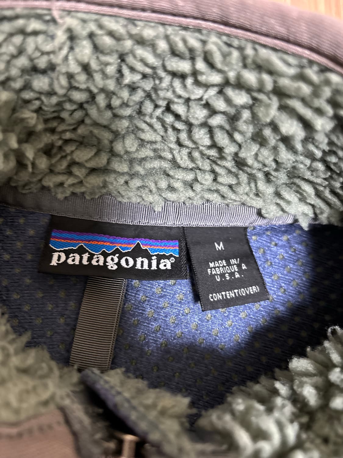 이번주만 M) 빈티지 파타고니아 딥파일 그린 Made in usa 상품이미지3