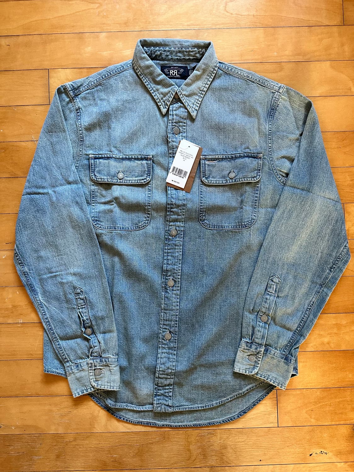 더블알엘 인디고 데님 워크셔츠 상품이미지3