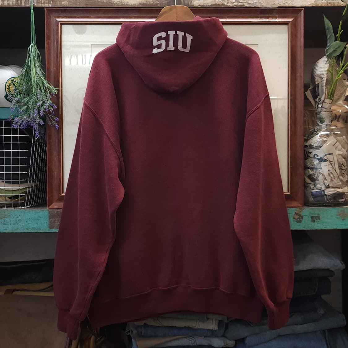 90s 러셀 후드 스웻셔츠 샬루키스 빈티지 레터링 L 상품이미지3