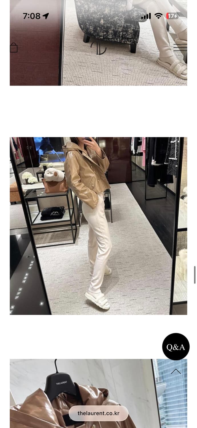 Enamel leather hooded jacket 상품이미지3