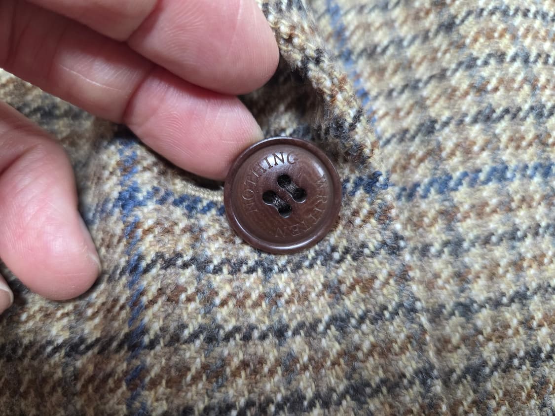 낫띵리튼(NOTHING WRITTEN) 체크 울자켓 프리사이즈 상품이미지7