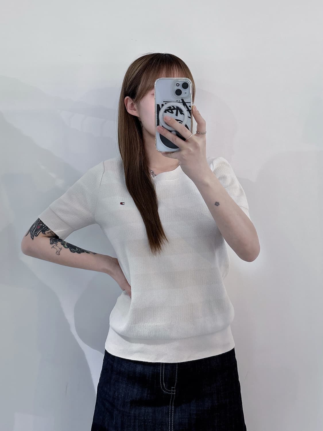 타미힐피거 스몰로고 스프라이트 반팔 니트 상품이미지2