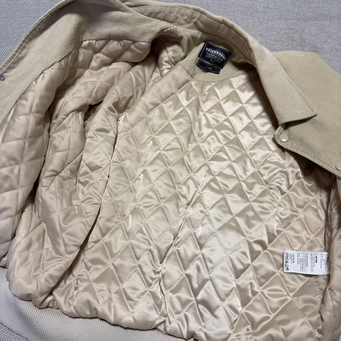 프리즘웍스 코듀로이 바시티 자켓 상품이미지3