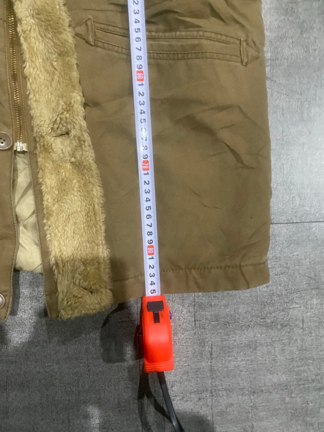 일본빈티지 올드스쿨아메카지 너드남모리걸 양털베어 사파리후드코트자켓 상품이미지3