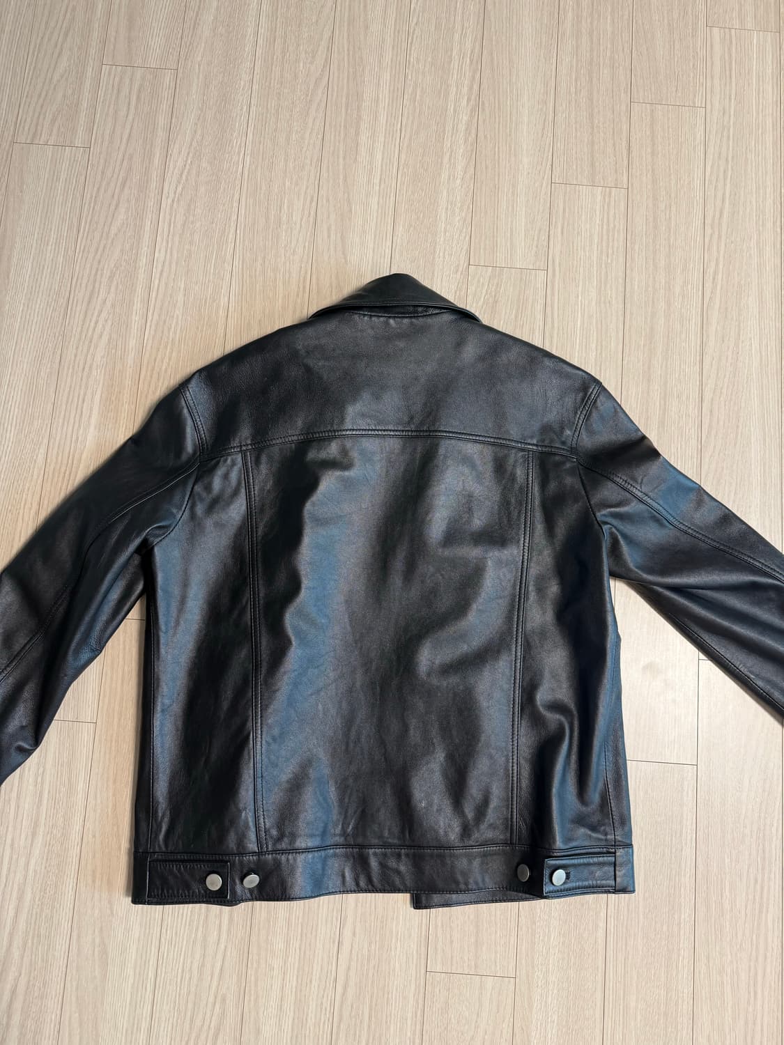 이태리 양가죽 레더 트러커 자켓 100(L) 상품이미지2