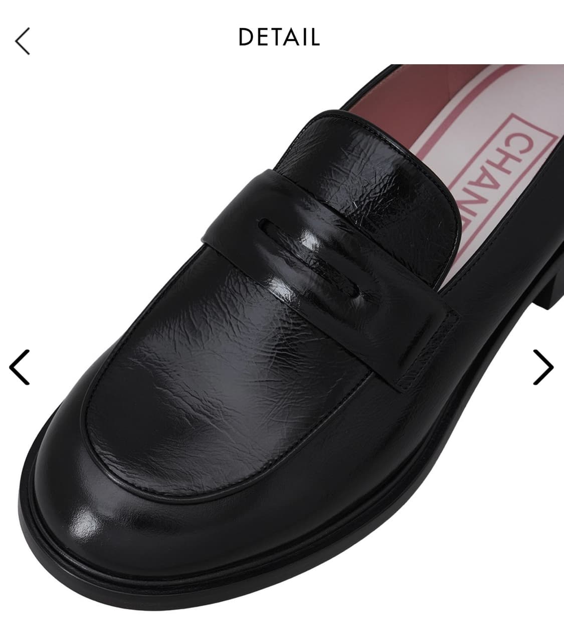 (새상품) 샤넬 백로고 로퍼 38.5사이즈 상품이미지4