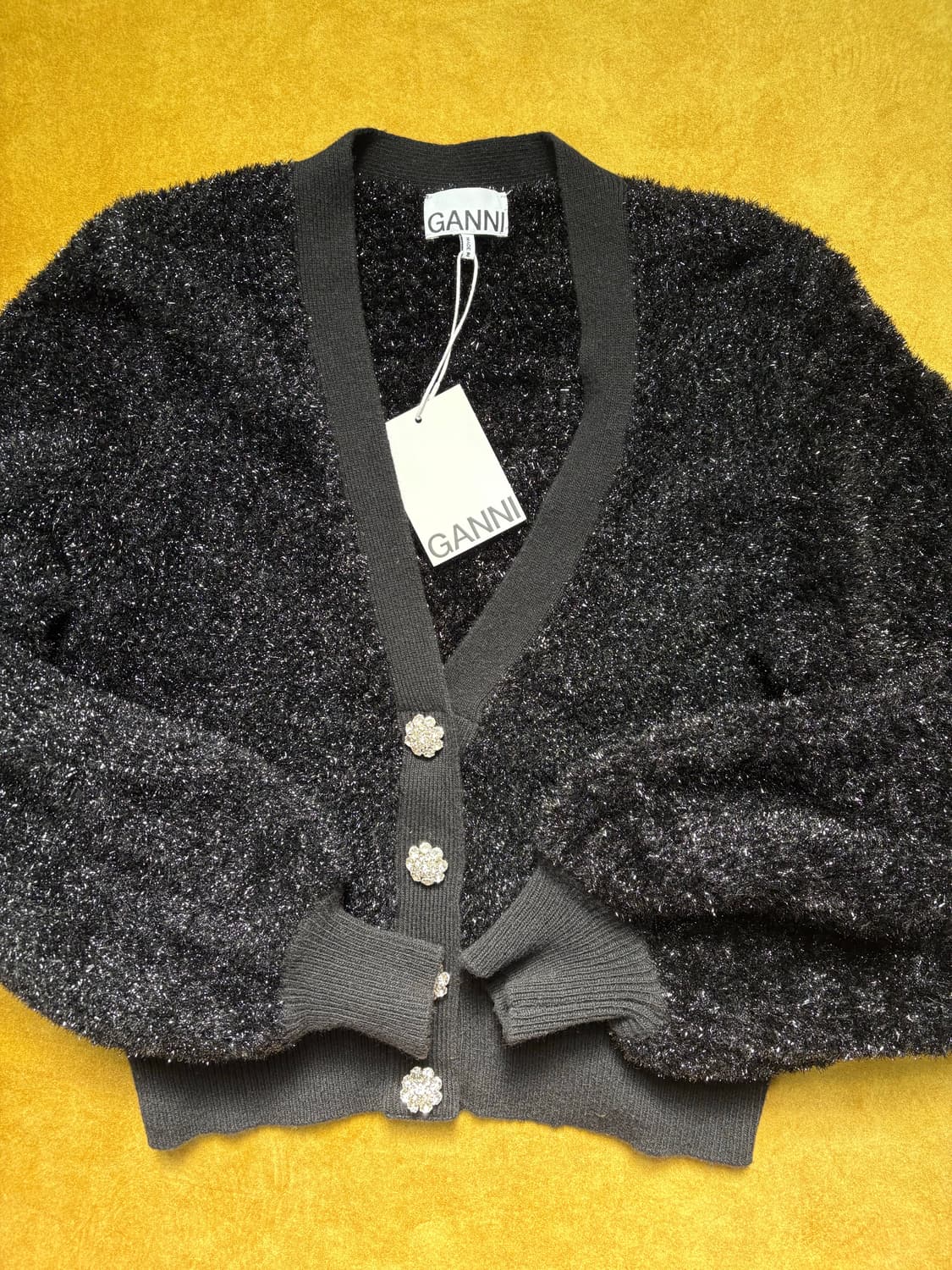 가니 스파클 크롭가디건 상품이미지1