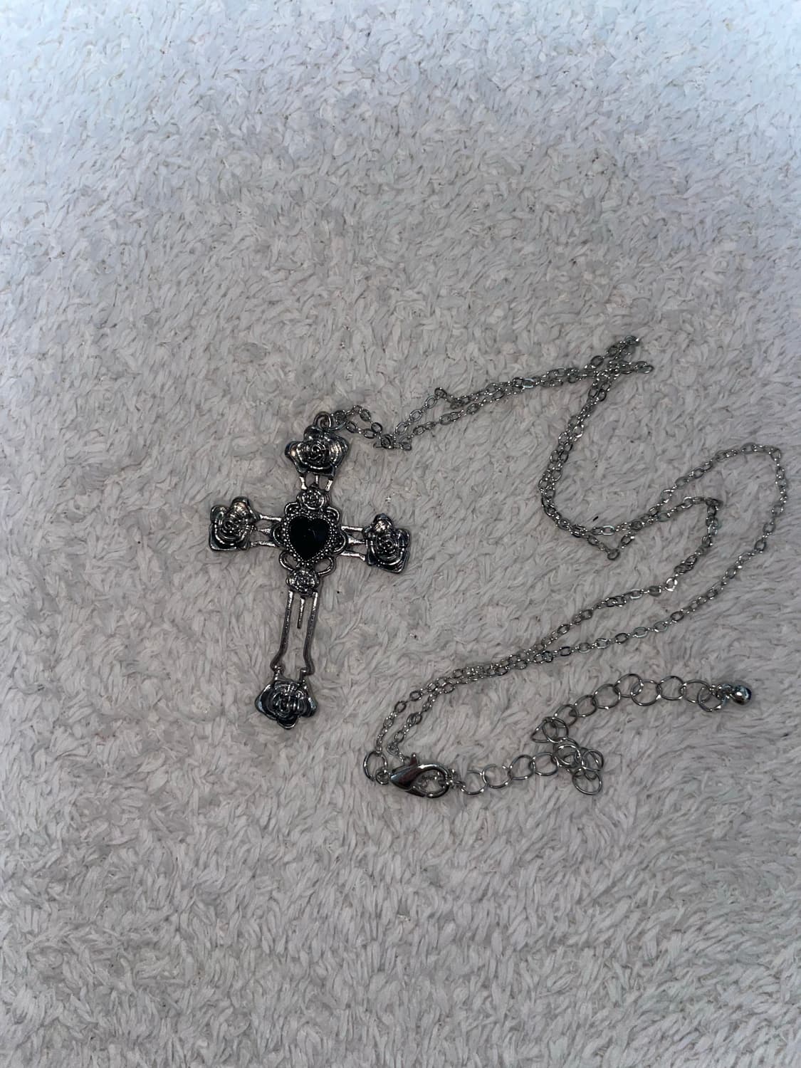 goth cross necklace 십자가 큐빅 목걸이 상품이미지1