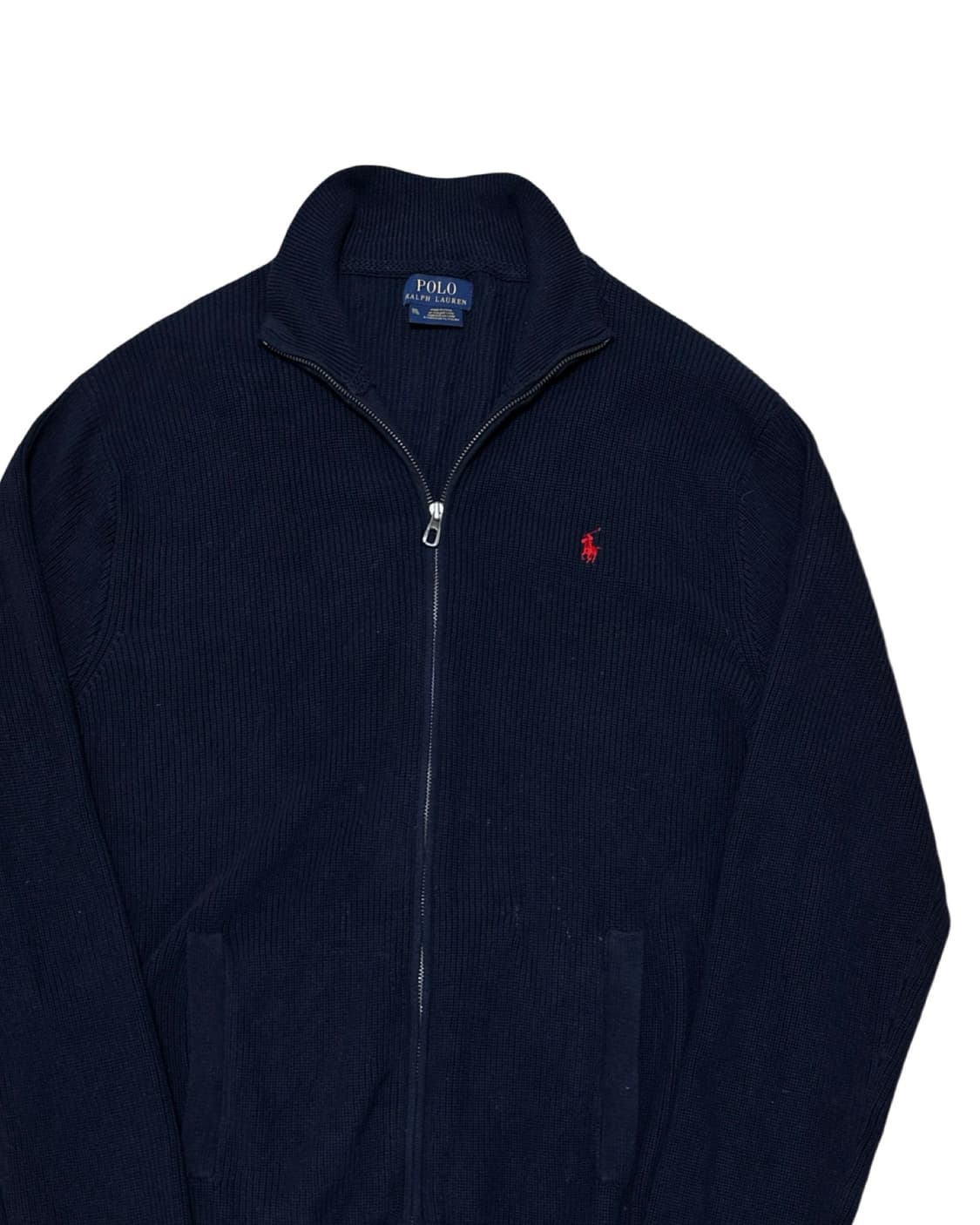 폴로 랄프로렌 투웨이 네이비 니트집업 상품이미지2