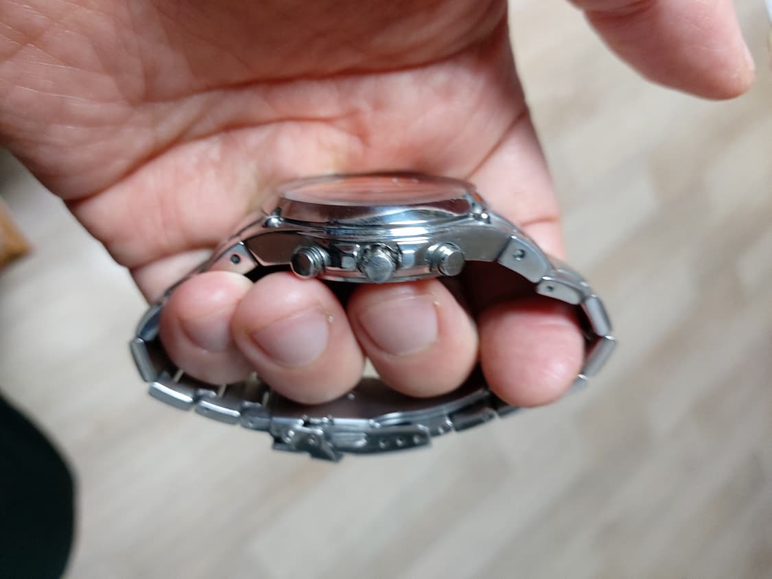 카시오 에디피스 오렌지 크로노그래프 시계 상품이미지2