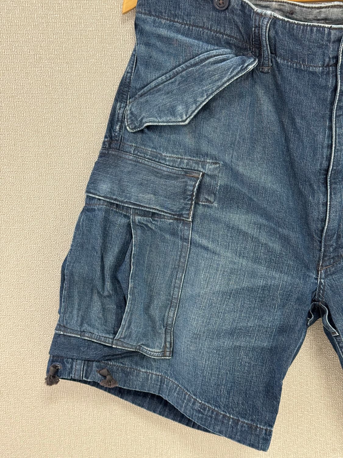 더블알엘 데님 카고 반바지/34 상품이미지3