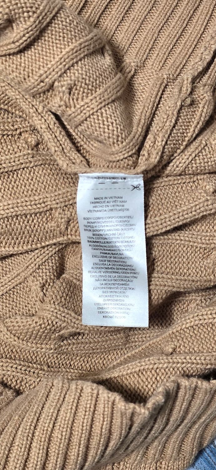 폴로 랄프로렌 케이블 니트 M 베이지 상품이미지4