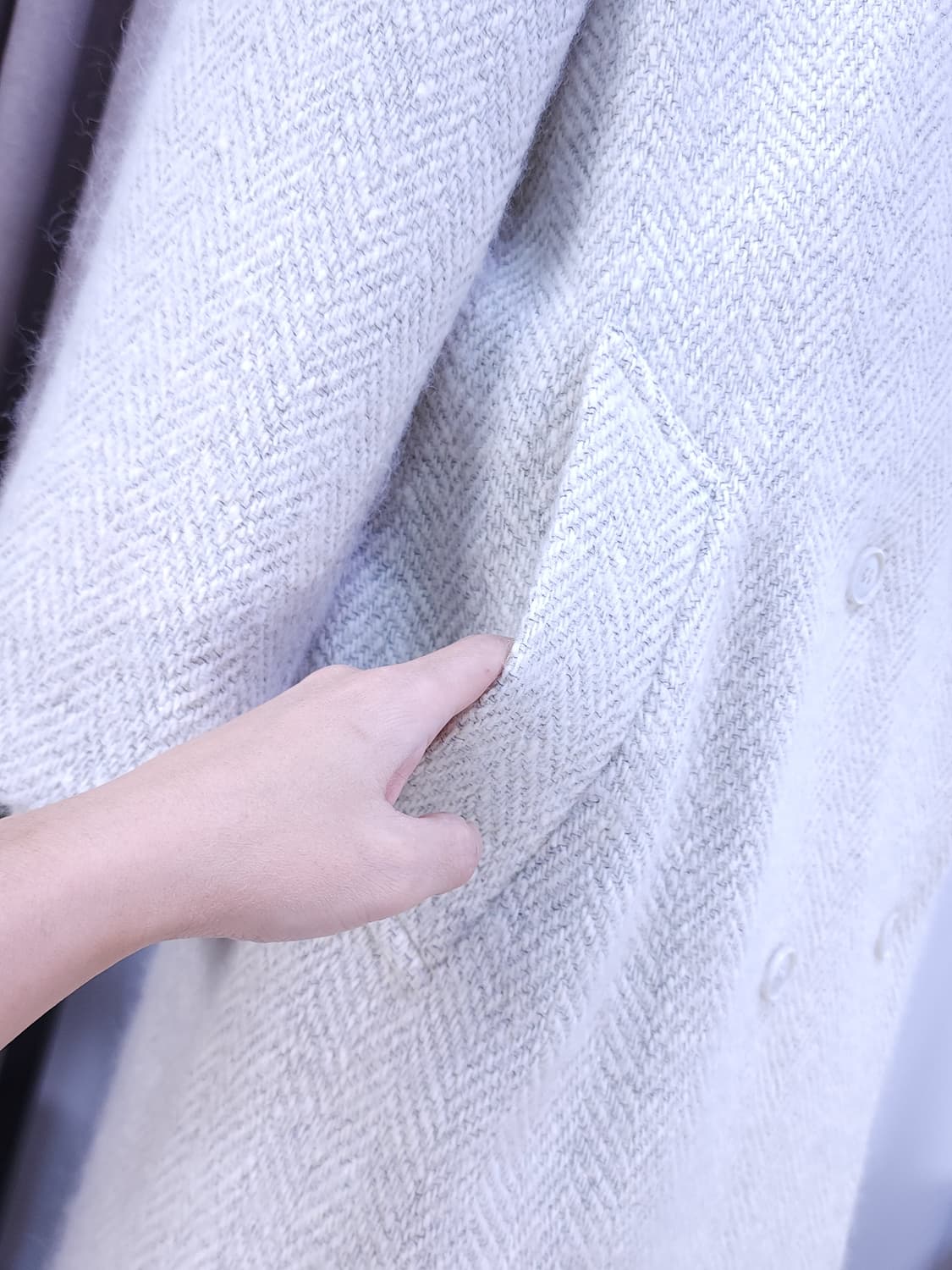 헤링본 울코트 상품이미지3