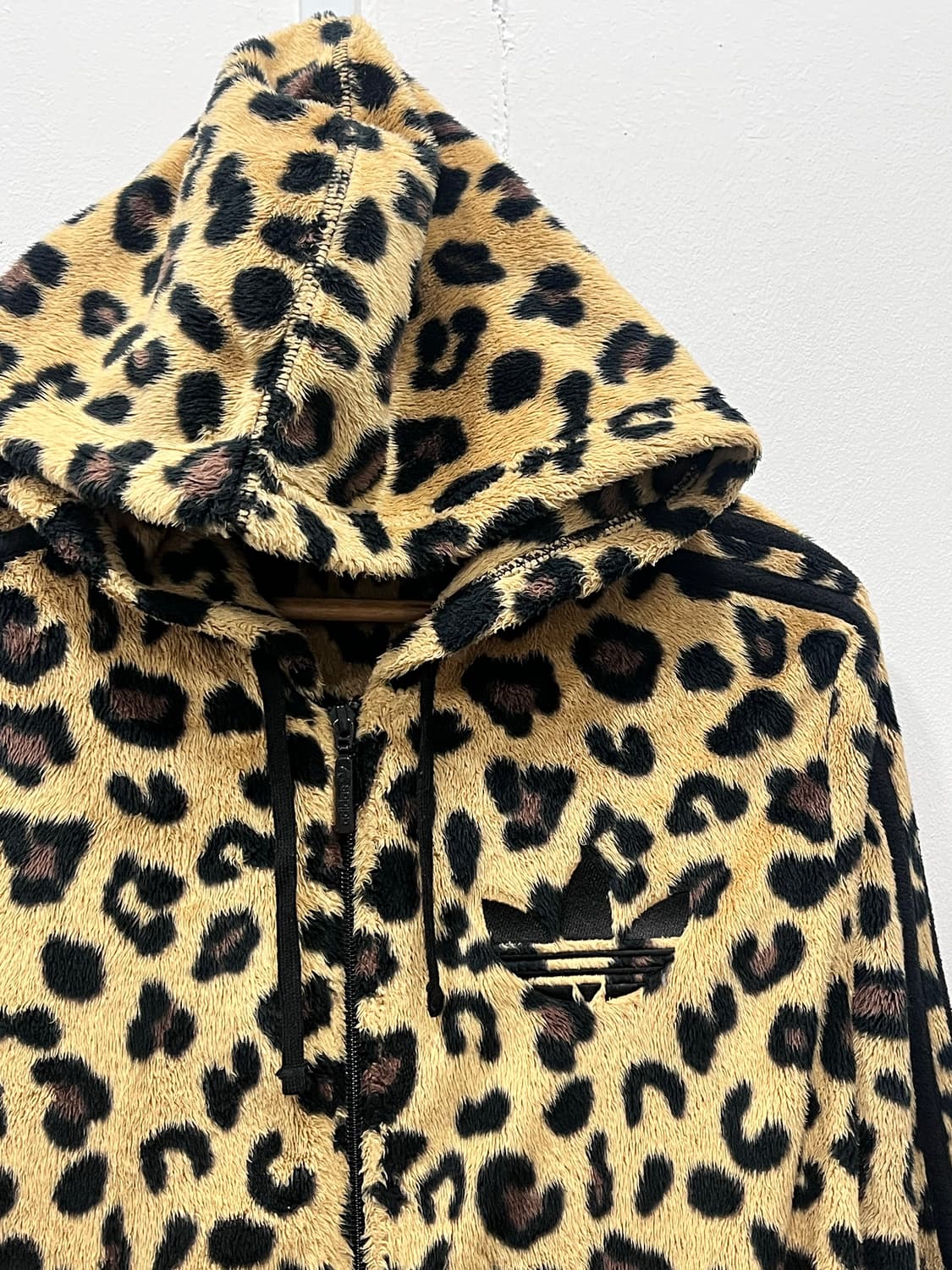 아디다스 레오파드 쉐르파 후드 집업 XL 상품이미지2