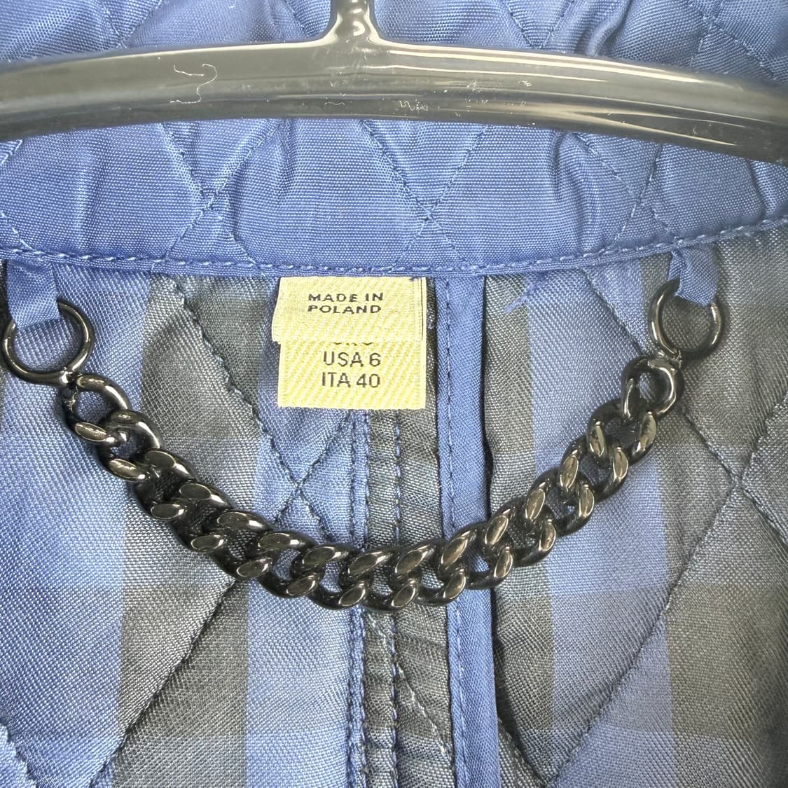 (6) 버버리 우먼스 퀄팅자켓 블루 상품이미지3