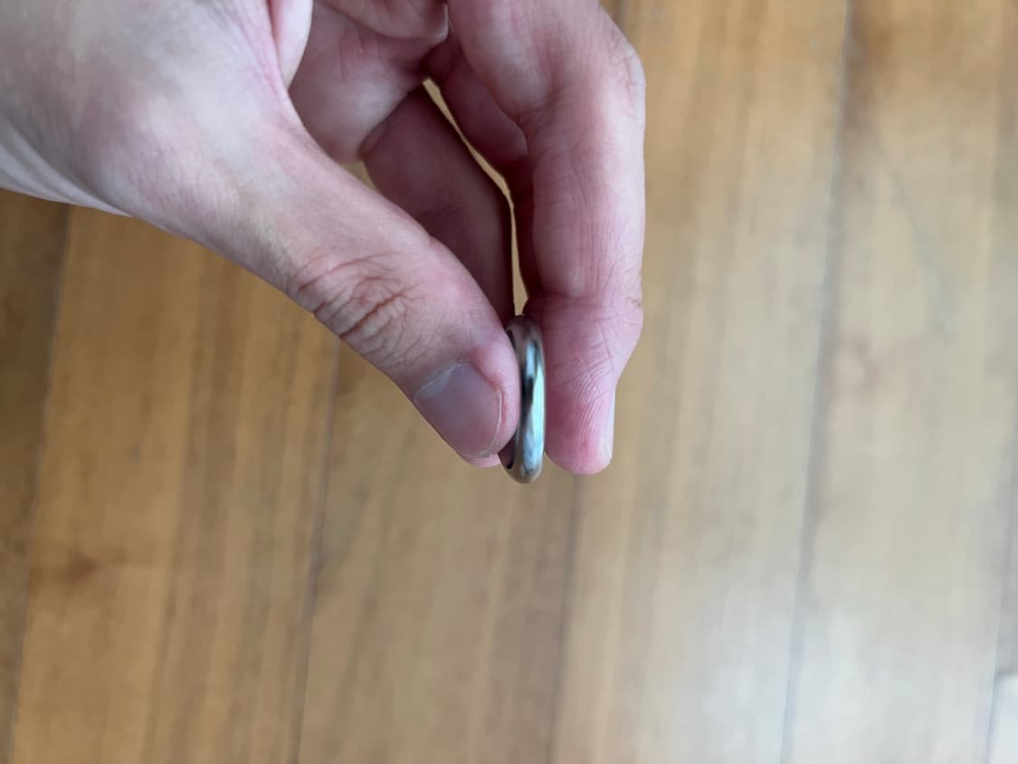 디젤 오발 로고 반지 us 9 상품이미지3