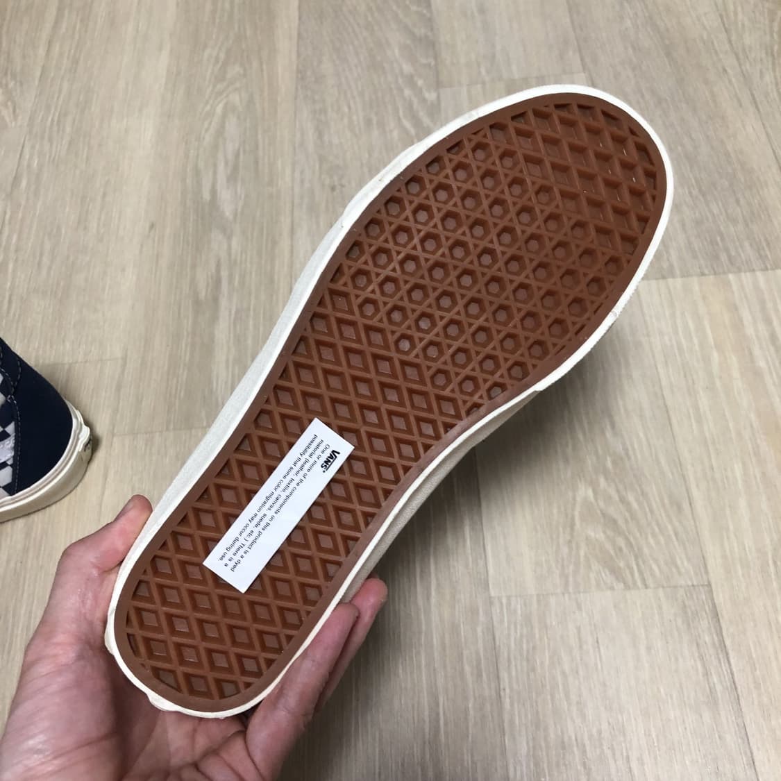 (265) 새상품 반스 VANS 스케이트 하이 드레스 블루 체커보드 상품이미지7