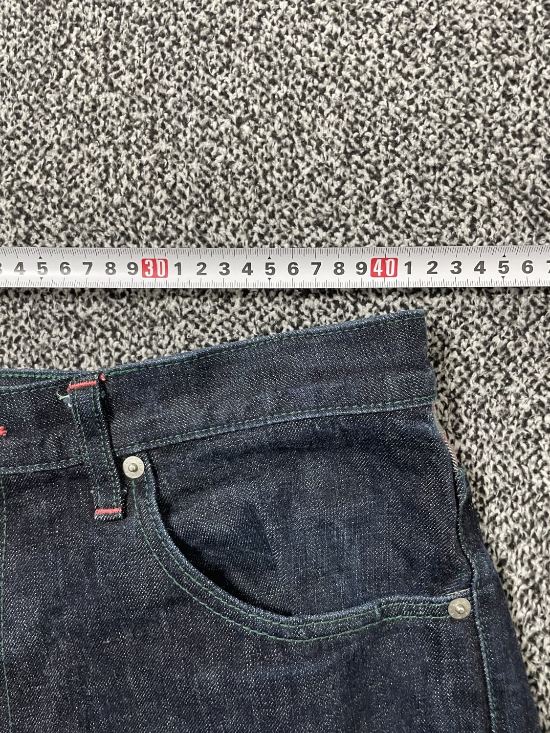 빈티지9. X-LARGE 엑스라지 패치워크 데님팬츠 청바지 상품이미지5