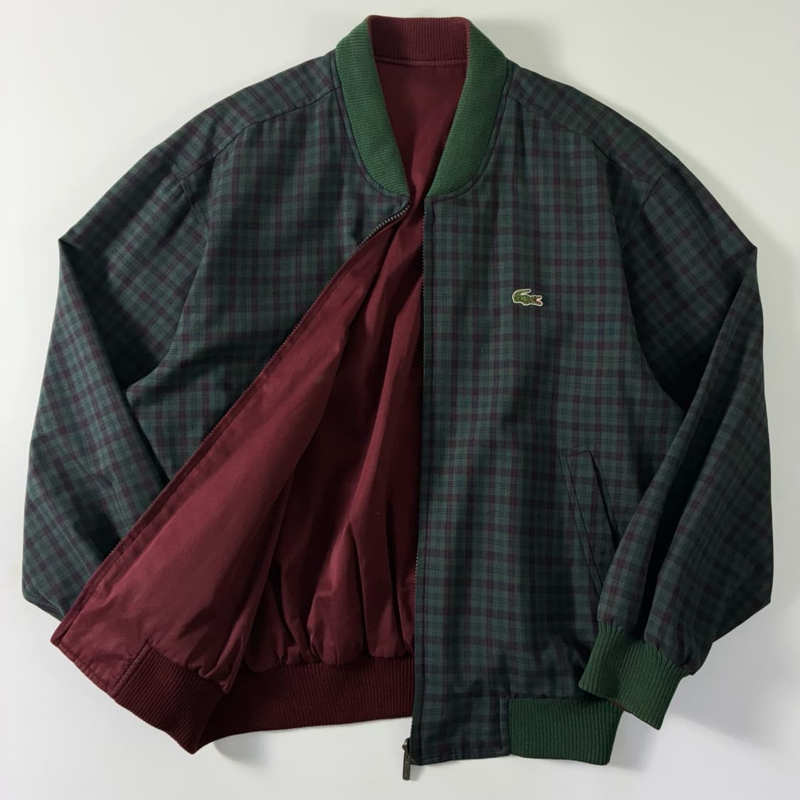 Lacoste  라코스테 90,s 리버시블 체크 블루종 자켓 상품이미지1