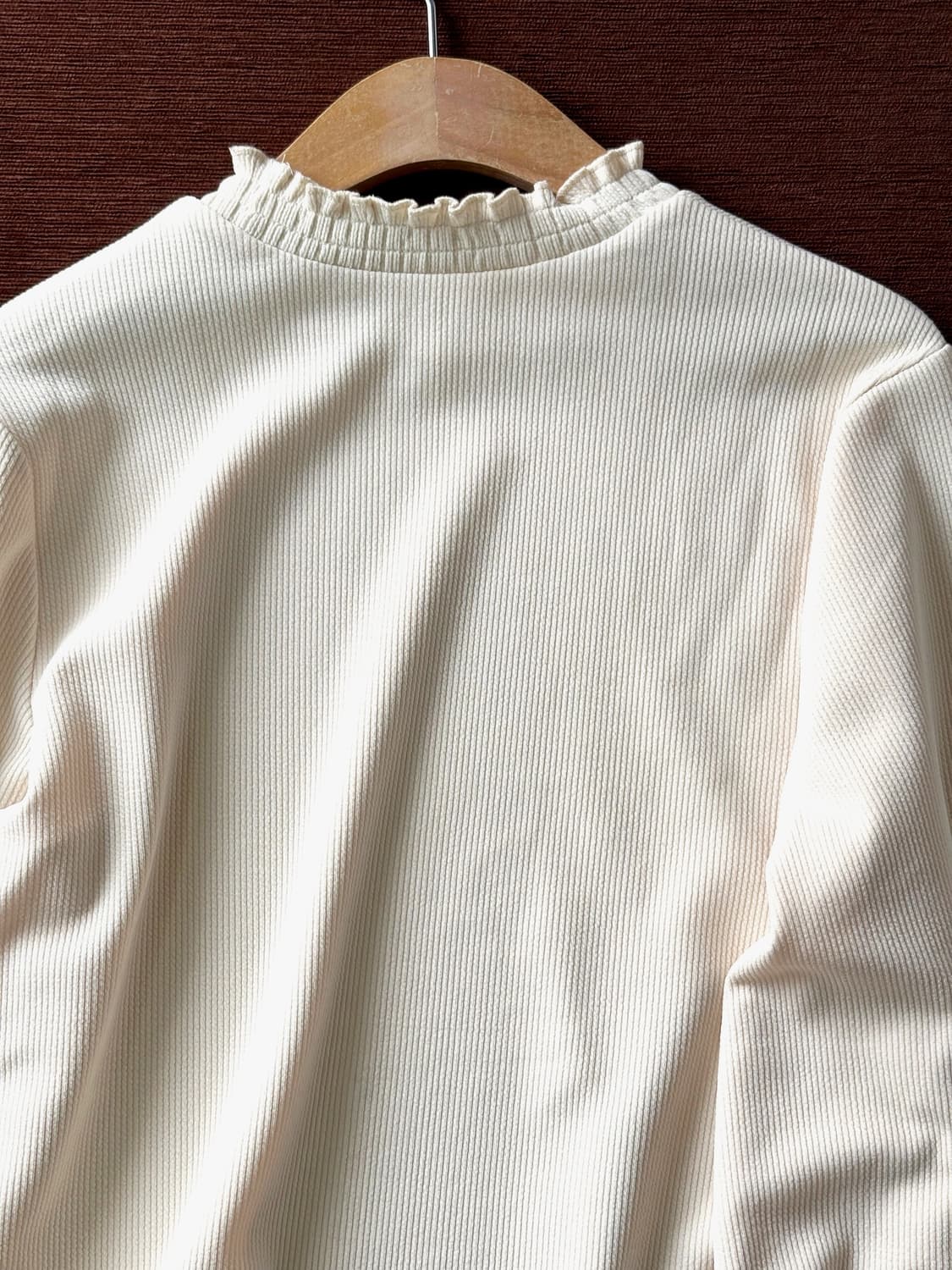 Shirred finish design stretched top 상품이미지5