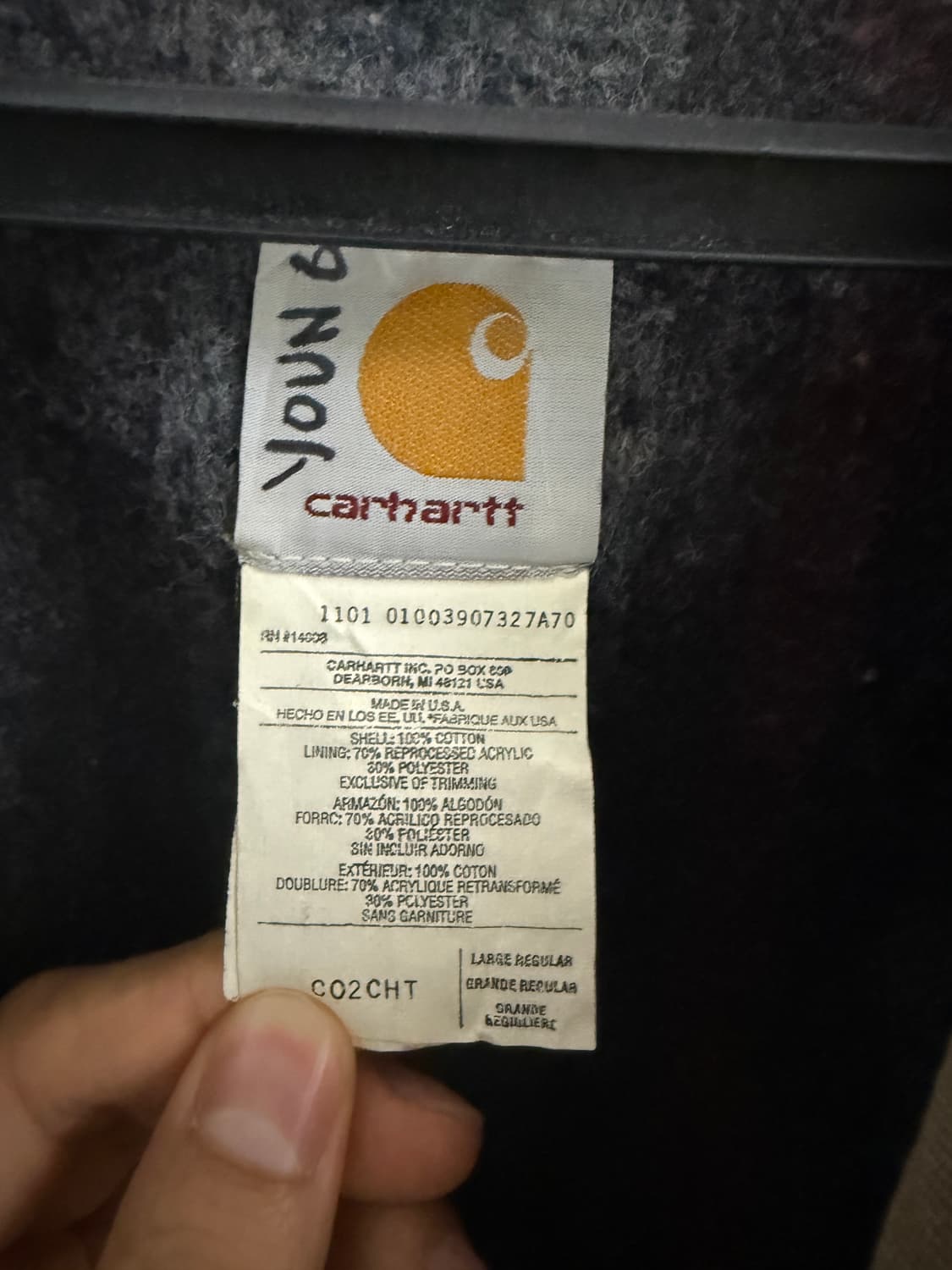 칼하트 co2 usa 브라운 초어자켓 상품이미지7