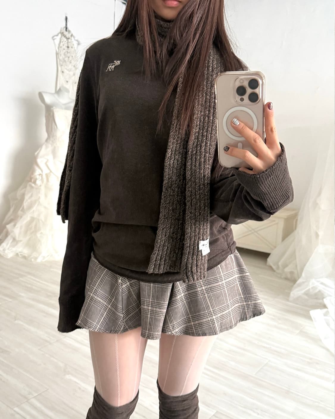 Abercrombie deep mocha brown long sleeve 상품이미지8
