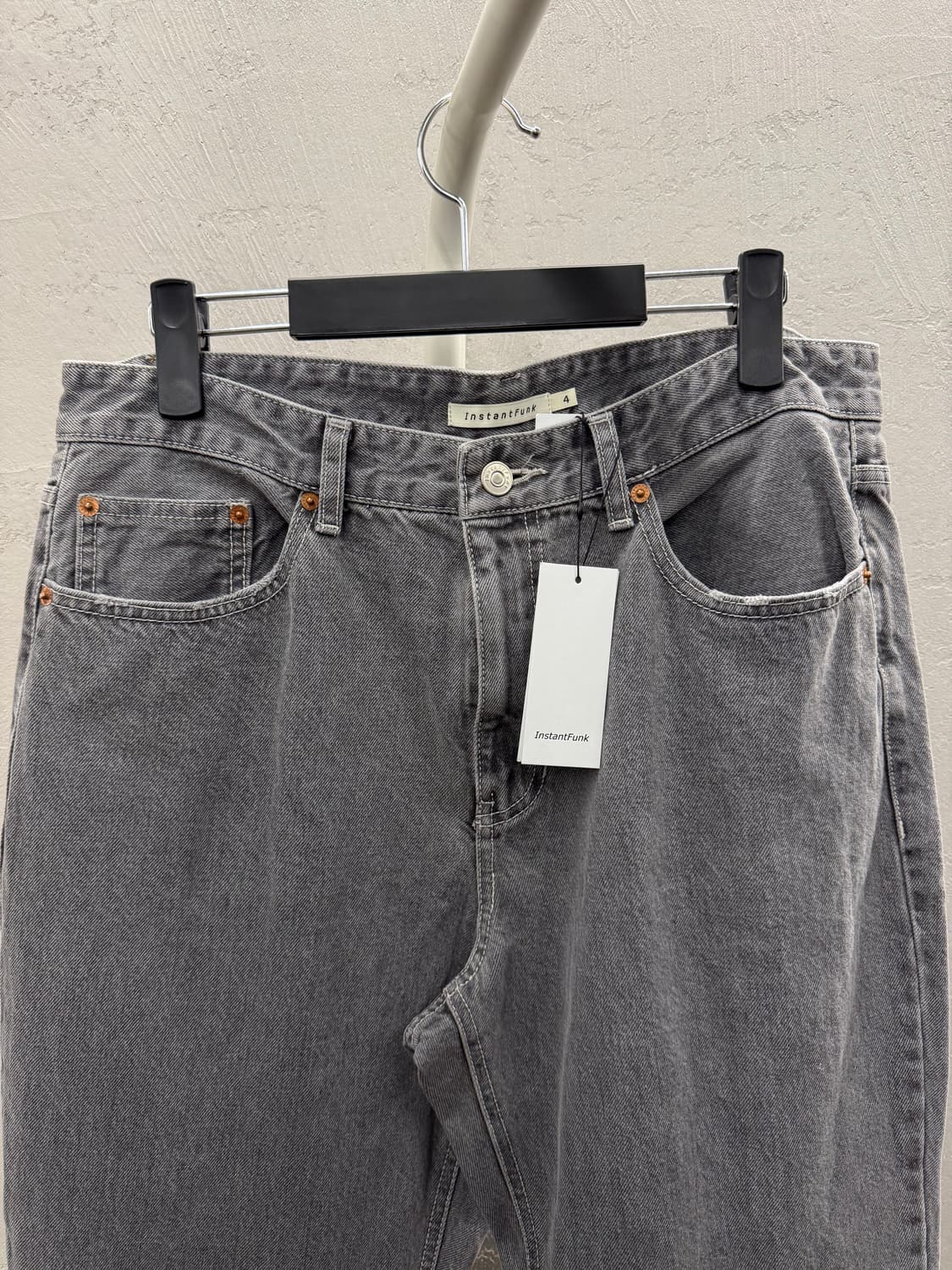 인스턴트펑크 스트레이트 데님 그레이 새상품 상품이미지3