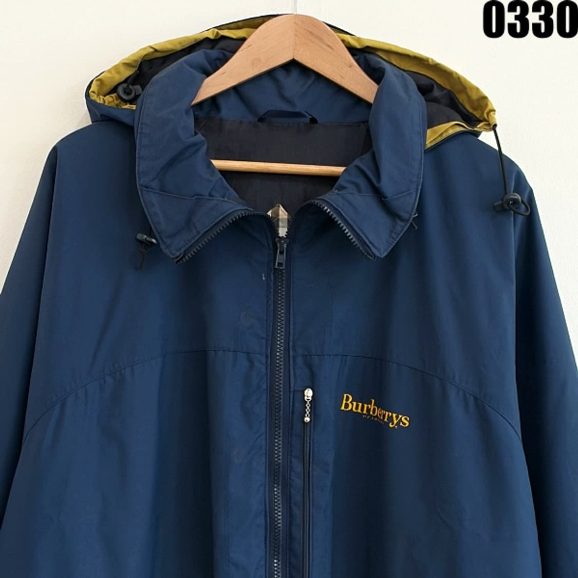 버버리 Burberrys 빈티지 후드 윈드브레이커 자켓 XL 0330 상품이미지3