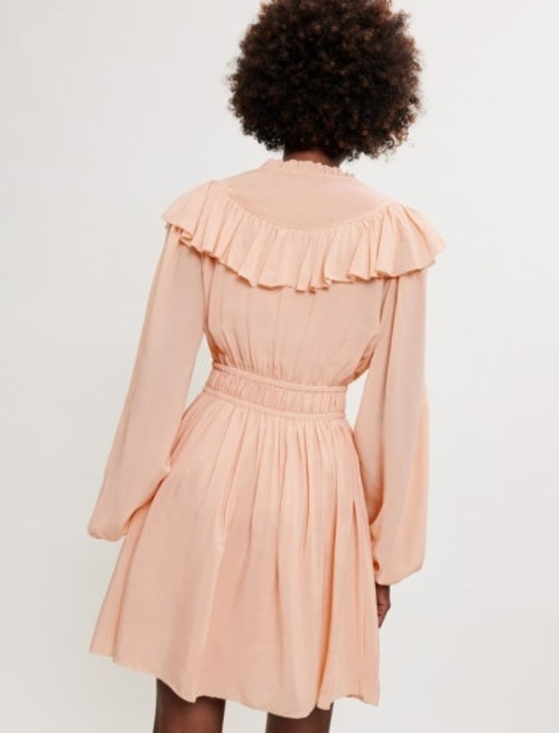 급처새상품!maje 마쥬 피치핑크 러플 리본 혜리원피스 셀프포트레이트st 상품이미지3