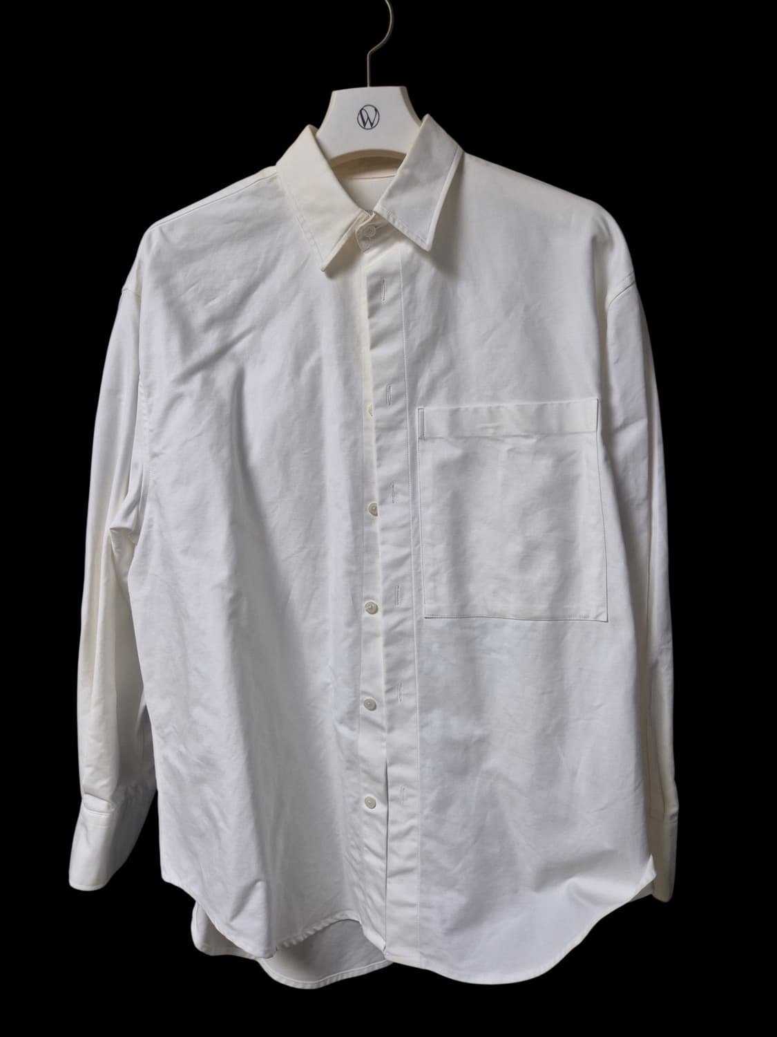퍼렌 - 화이트 코튼 셔츠 1사이즈 상품이미지1