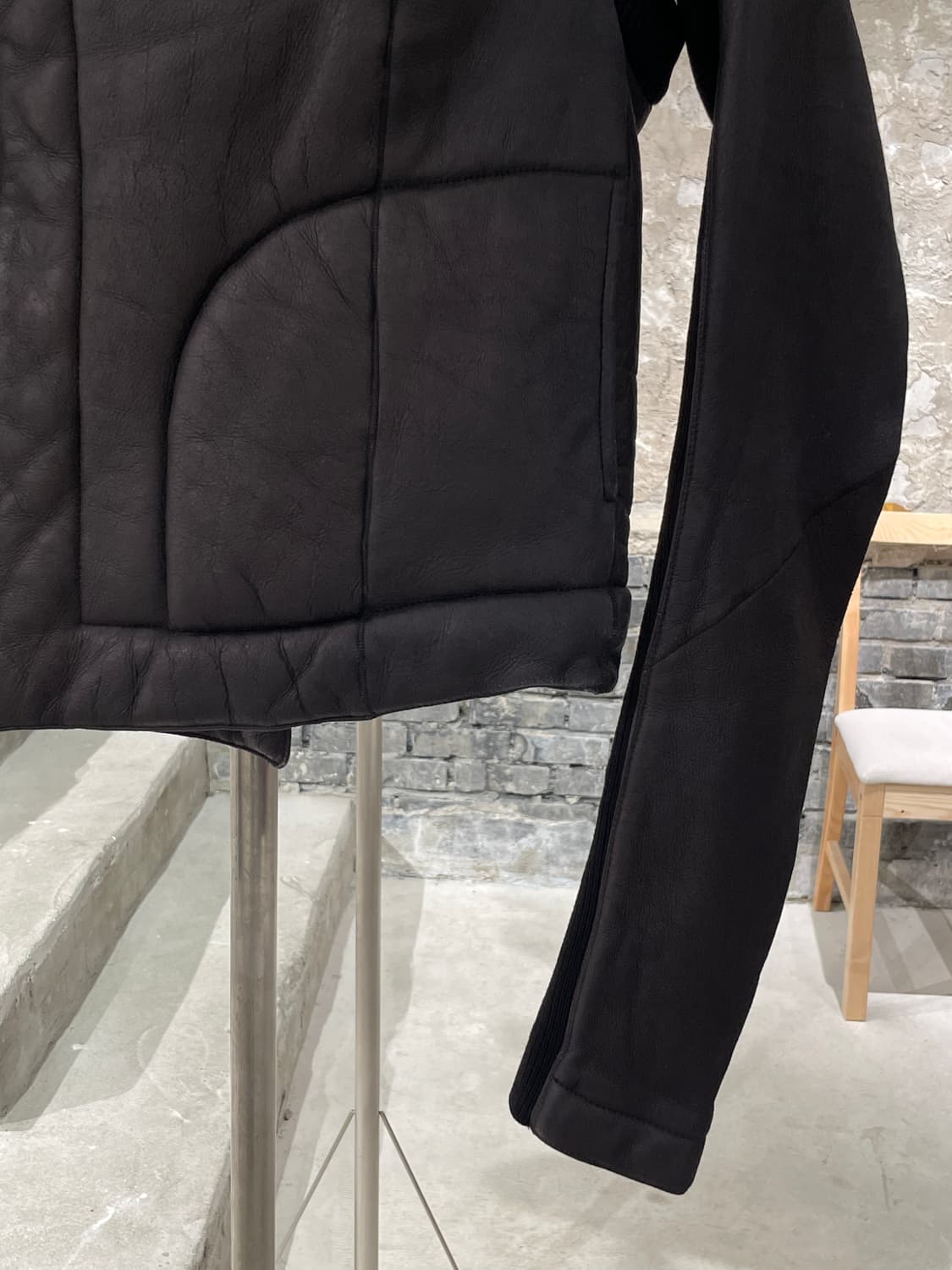 릭 오웬스 다크 브라운 쉽스킨 무스탕 자켓 상품이미지5