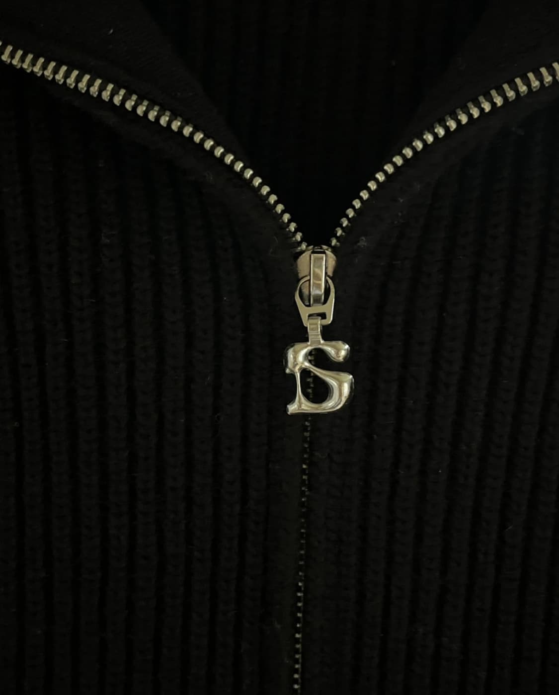 인사일런스 캐시미어 집업 스웨터 블랙 S 상품이미지3